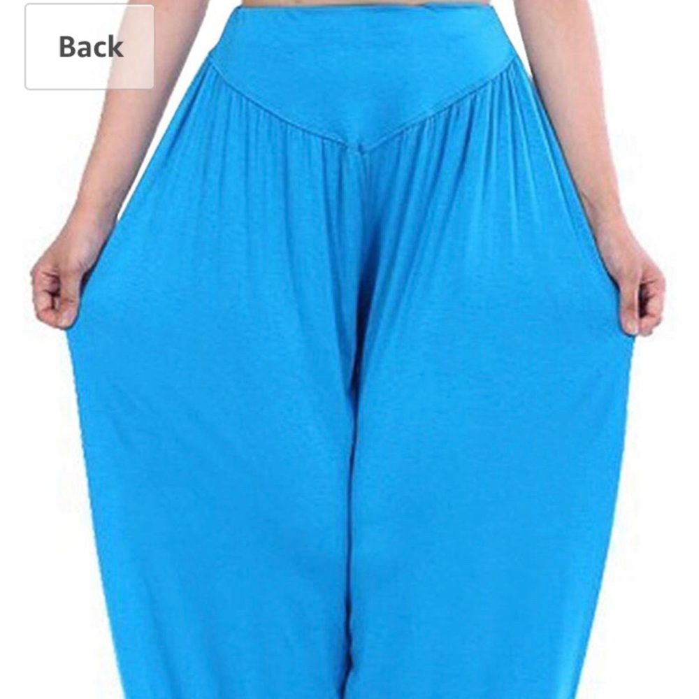 Blue harem pants